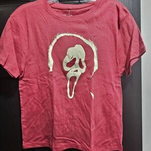 Bioworld Maroon Ghost Face T-Shirt